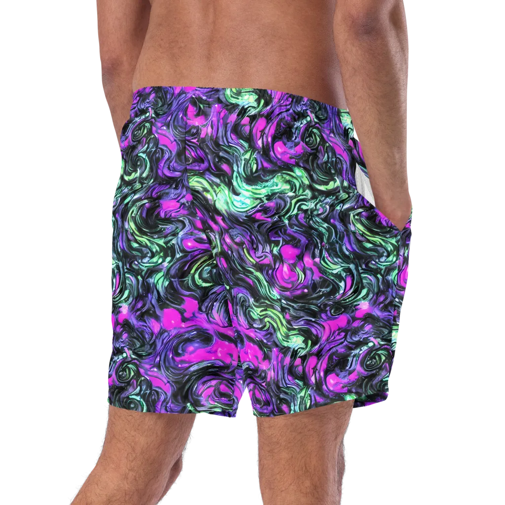 Plasma Ribbons on Swim Trunks — Right Back