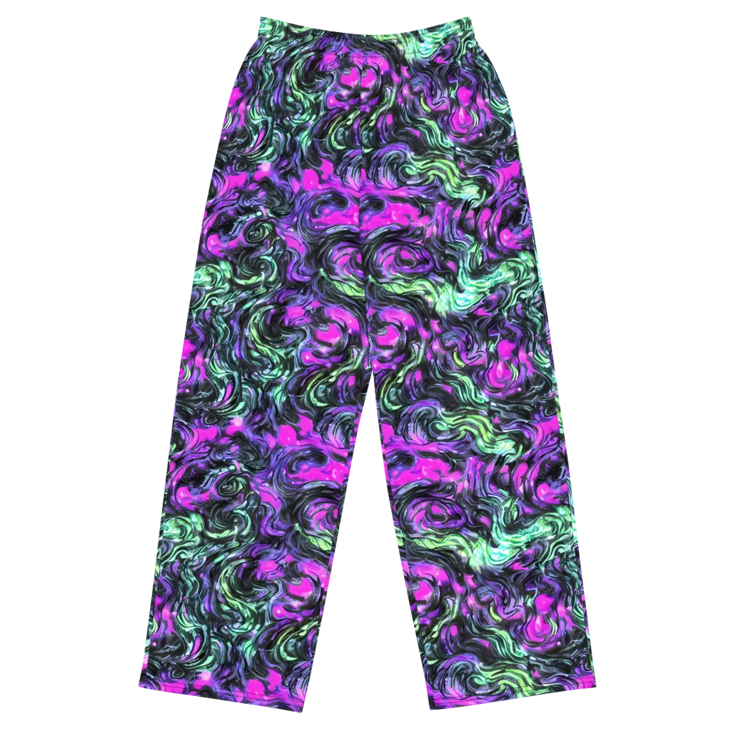 Plasma Ribbons on Wide-Leg Pants — Front
