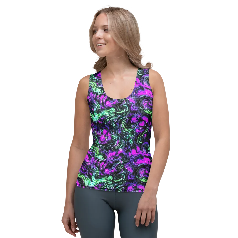 Plasma Ribbons on Women's Tank Top — Front