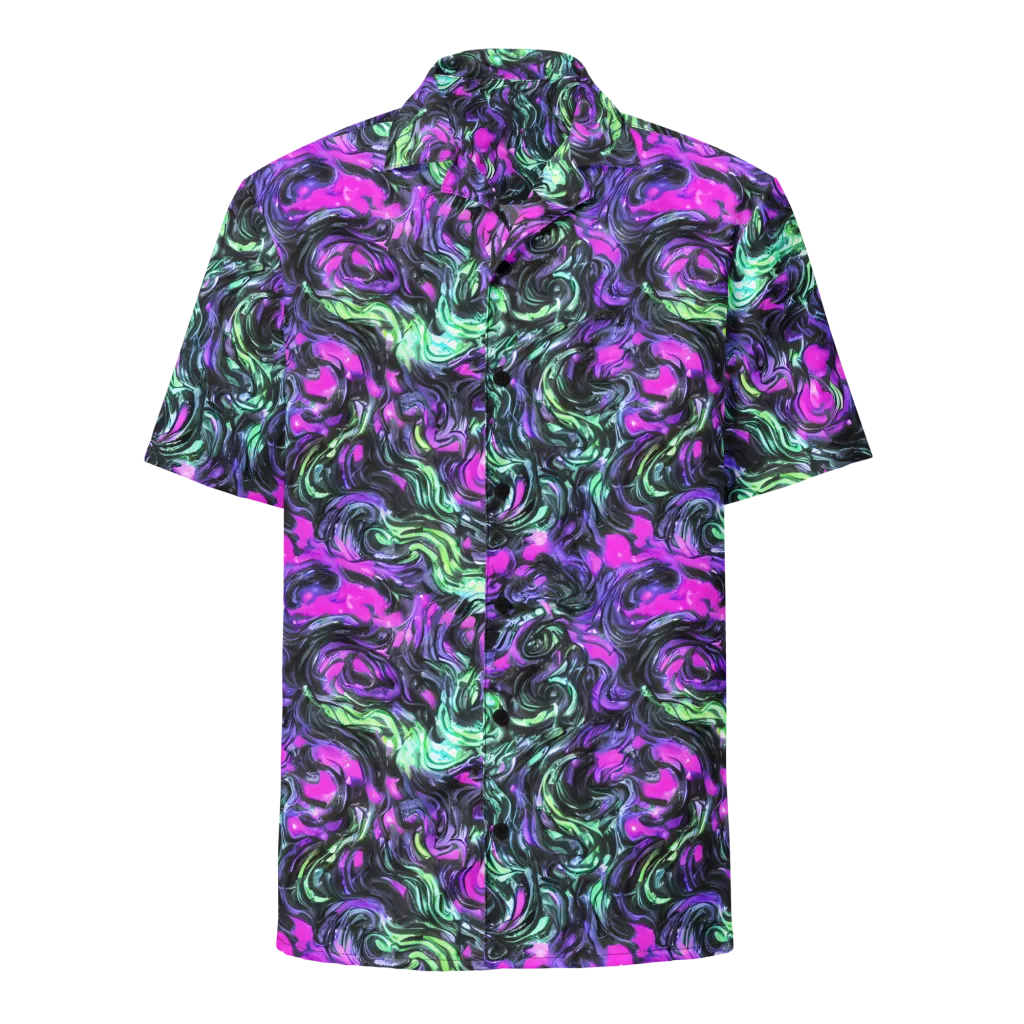 Plasma Ribbons on Button Shirt — Front