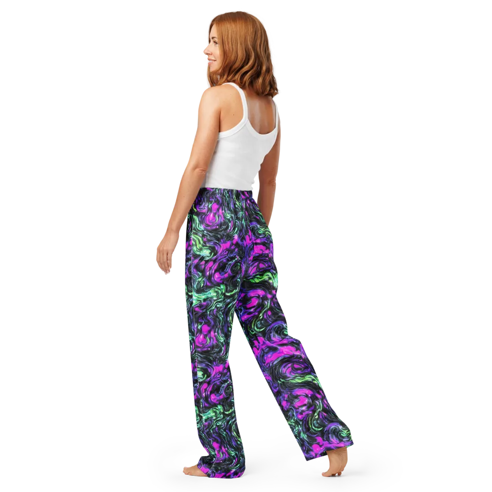 Plasma Ribbons on Women's Pajama Pants — Back