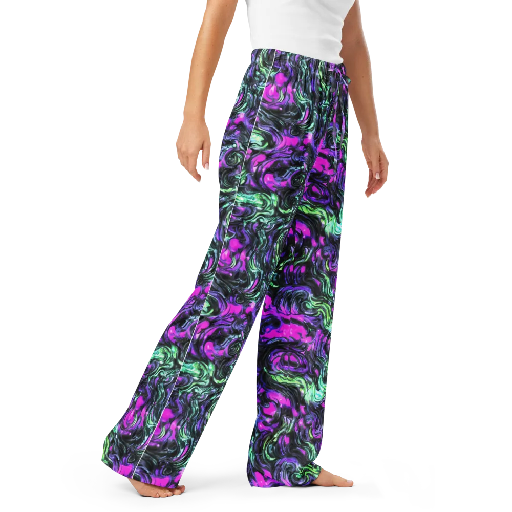 Plasma Ribbons on Women's Pajama Pants — Right Front