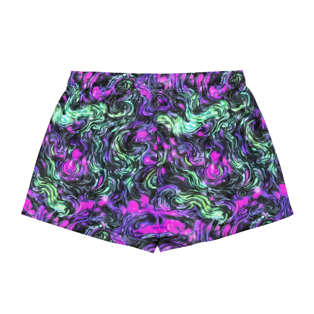 Plasma Ribbons on Women's Pajama Shorts — Back