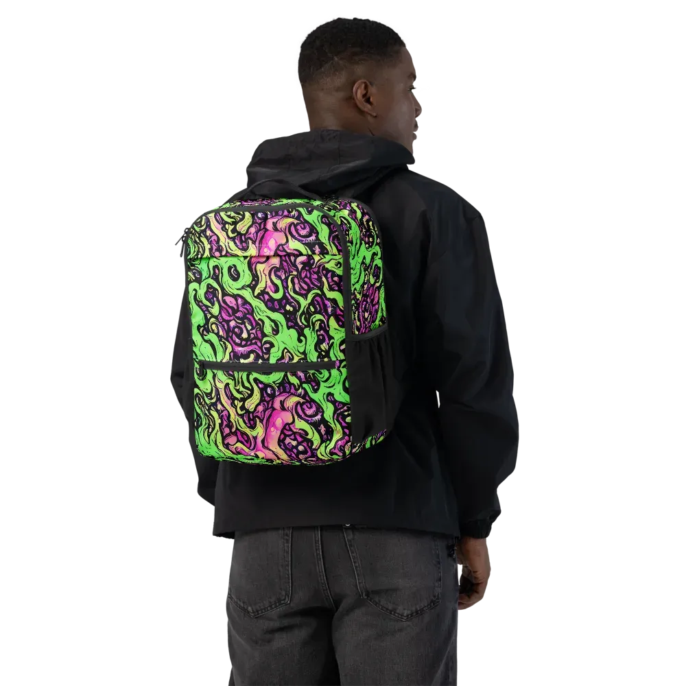 Acid Tangle on Utility Backpack — Back