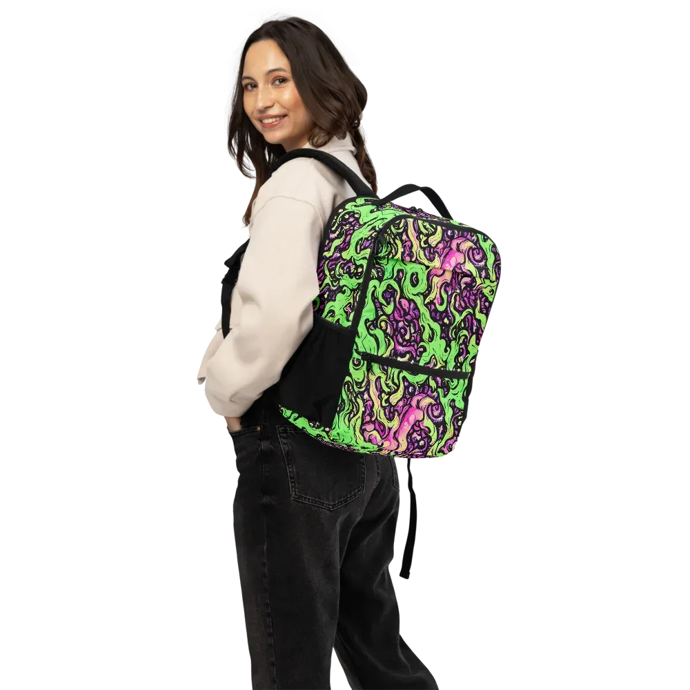 Acid Tangle on Utility Backpack — Back