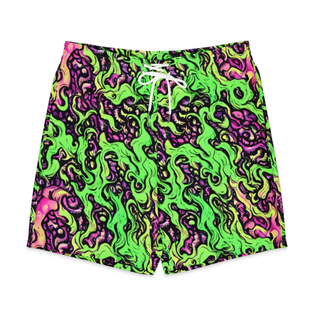 Acid Tangle on Men's Board Shorts — Front