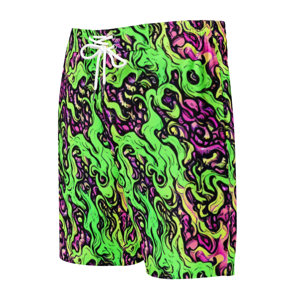Acid Tangle on Men's Board Shorts — Front