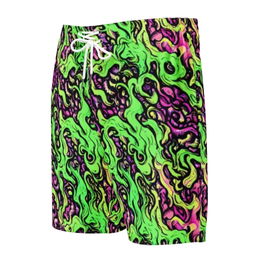 Acid Tangle on a Men's Board Shorts