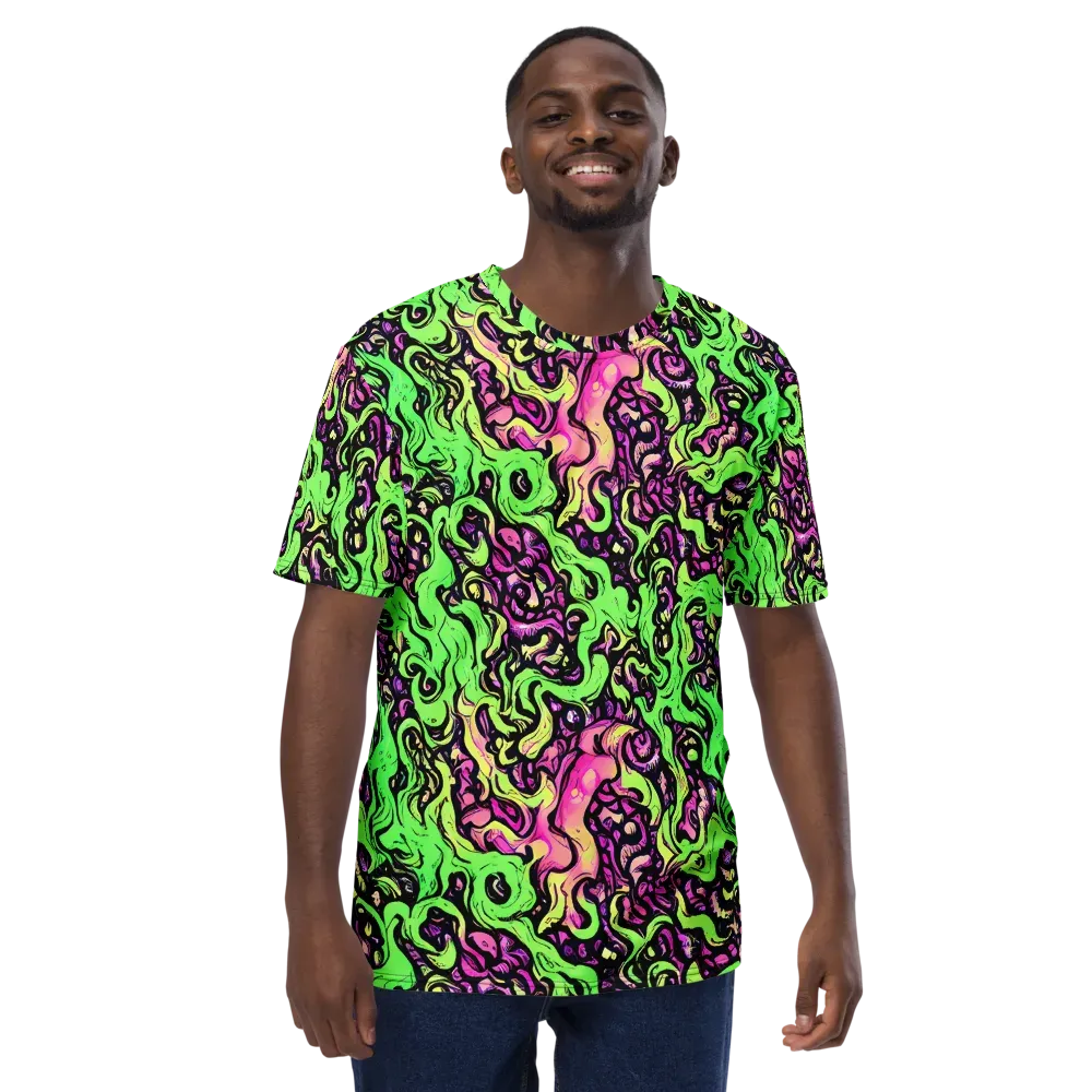 Acid Tangle on Men's Crew Neck T-Shirt — Front