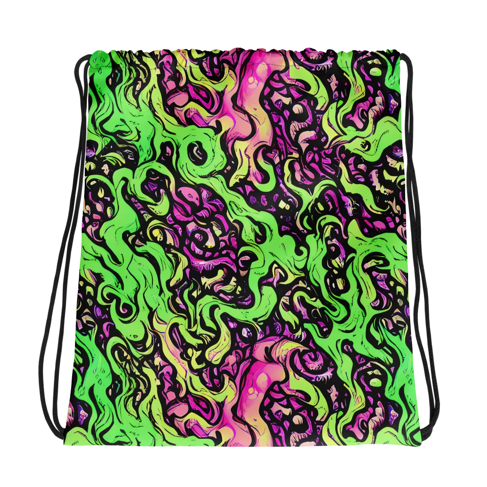Acid Tangle on Drawstring Bag — Photo