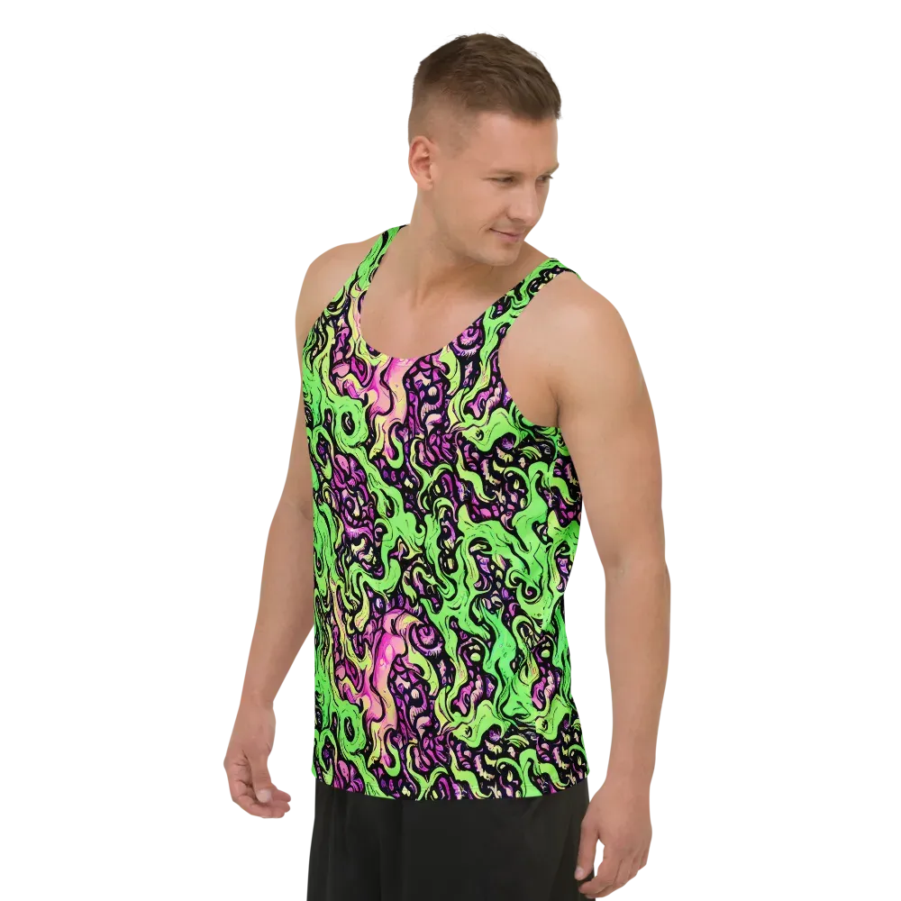 Acid Tangle on Men's Tank Top — Left Front