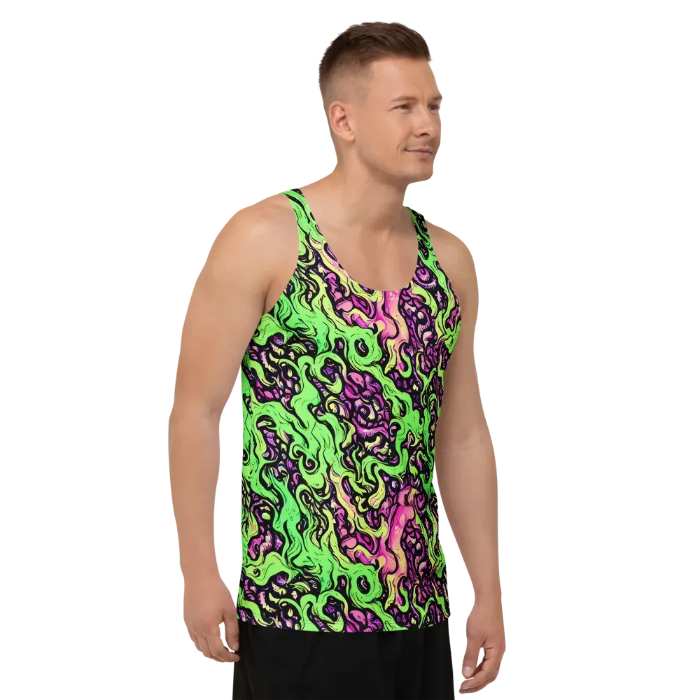 Acid Tangle on Men's Tank Top — Right Front