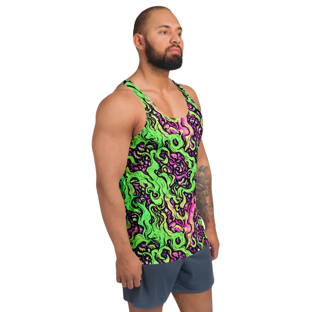 Acid Tangle on Men's Tank Top — Right Front