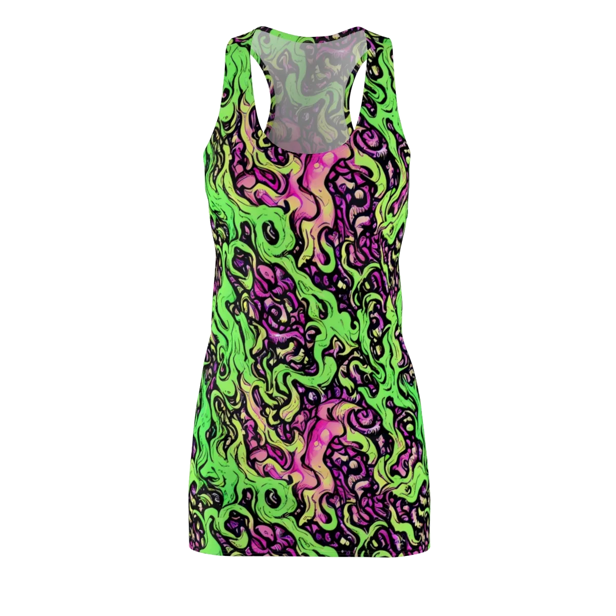 Acid Tangle on Racerback Dress — Front