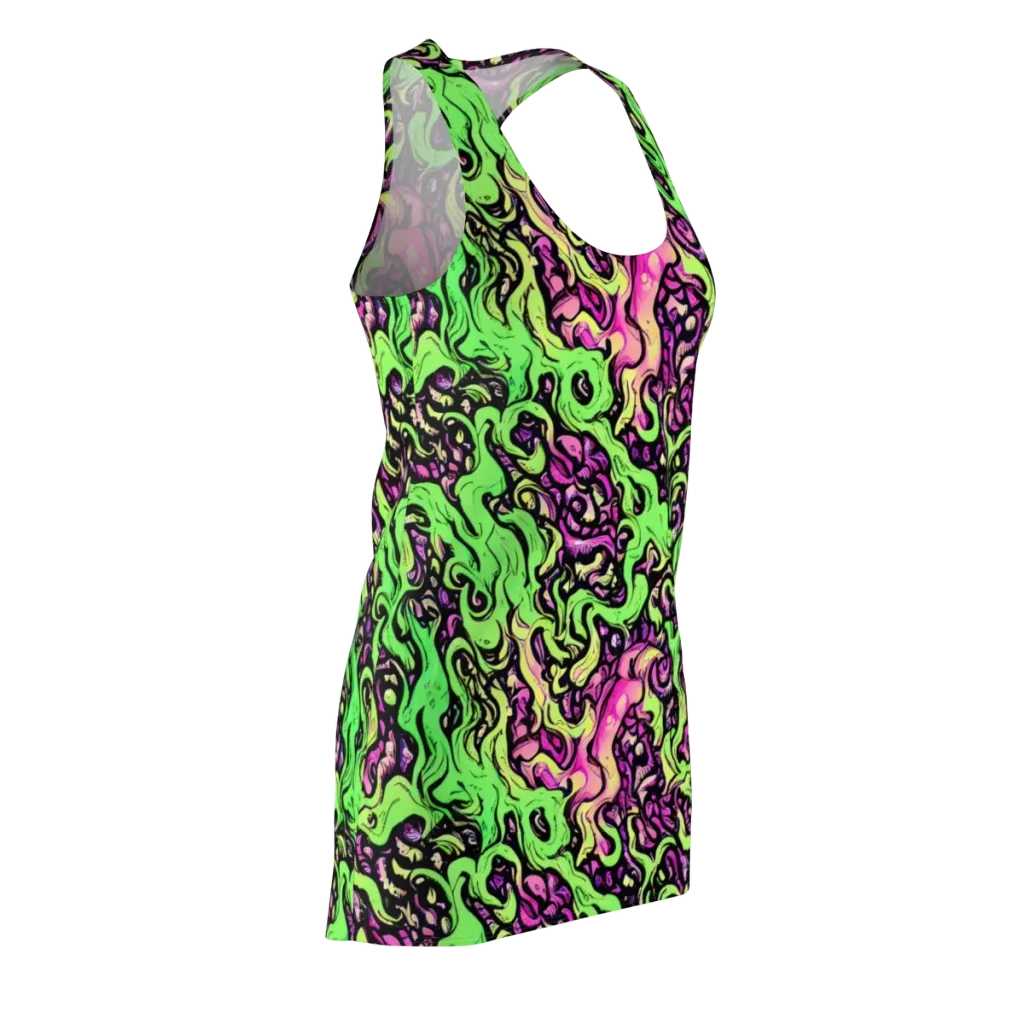 Acid Tangle on Racerback Dress — Front Side