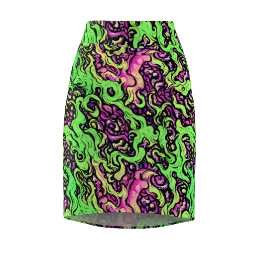 Acid Tangle on a Pencil Skirt