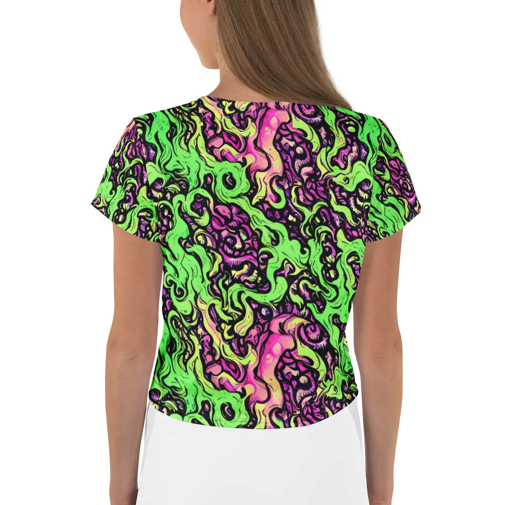 Acid Tangle on Crop Tee — Back