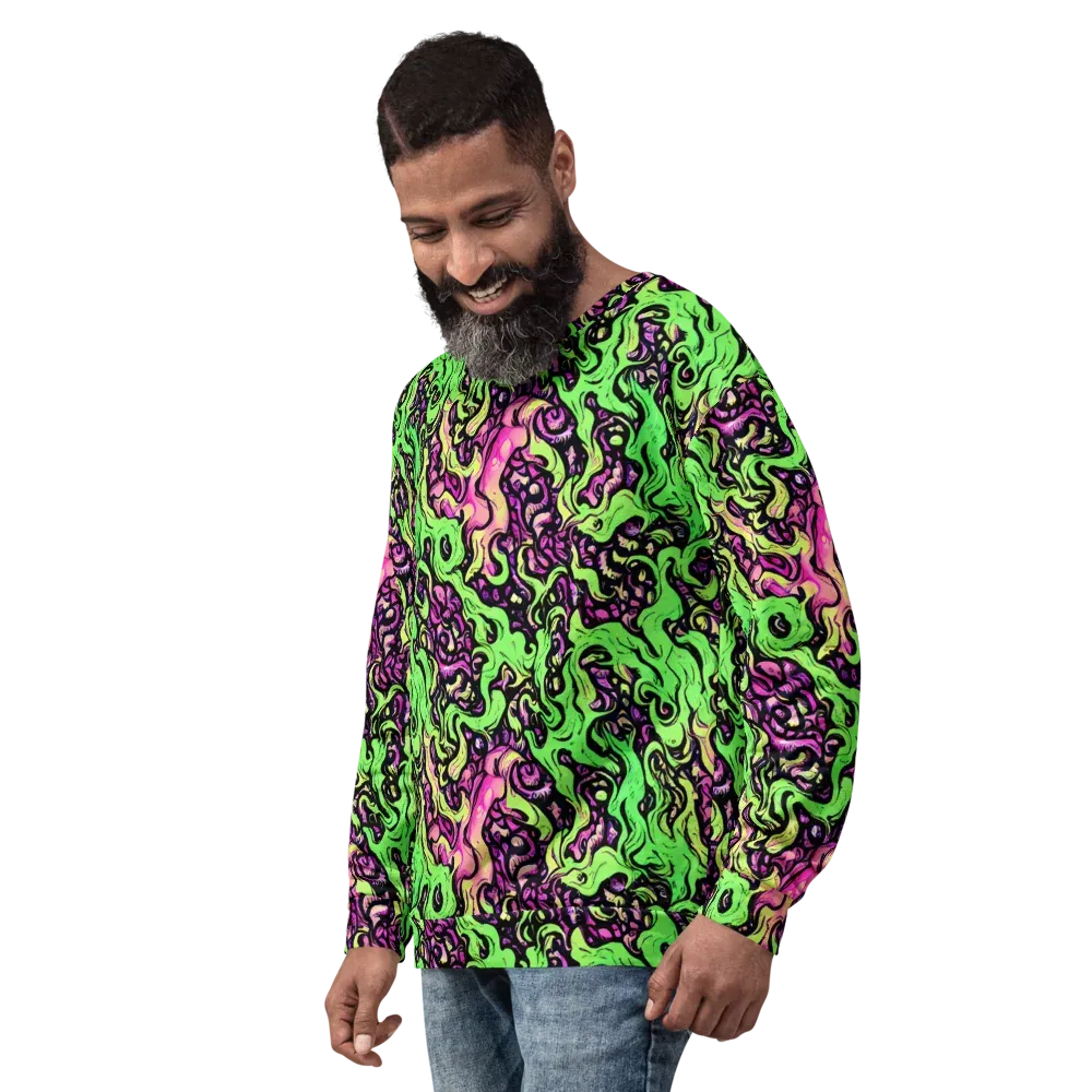 Acid Tangle on Sweatshirt — Left Front