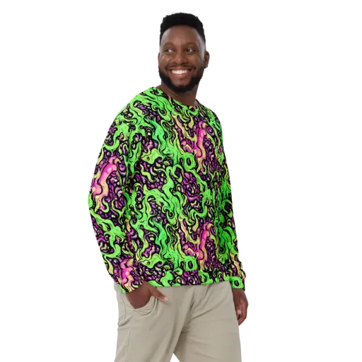 Acid Tangle on a Sweatshirt