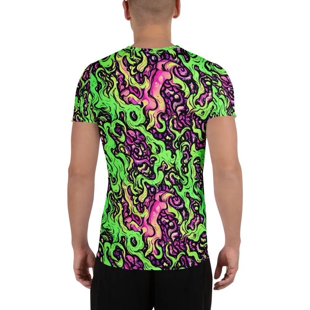 Acid Tangle on Men's Athletic T-Shirt — Back