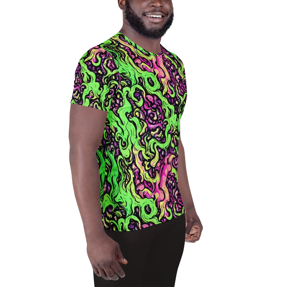 Acid Tangle on Men's Athletic T-Shirt — Right