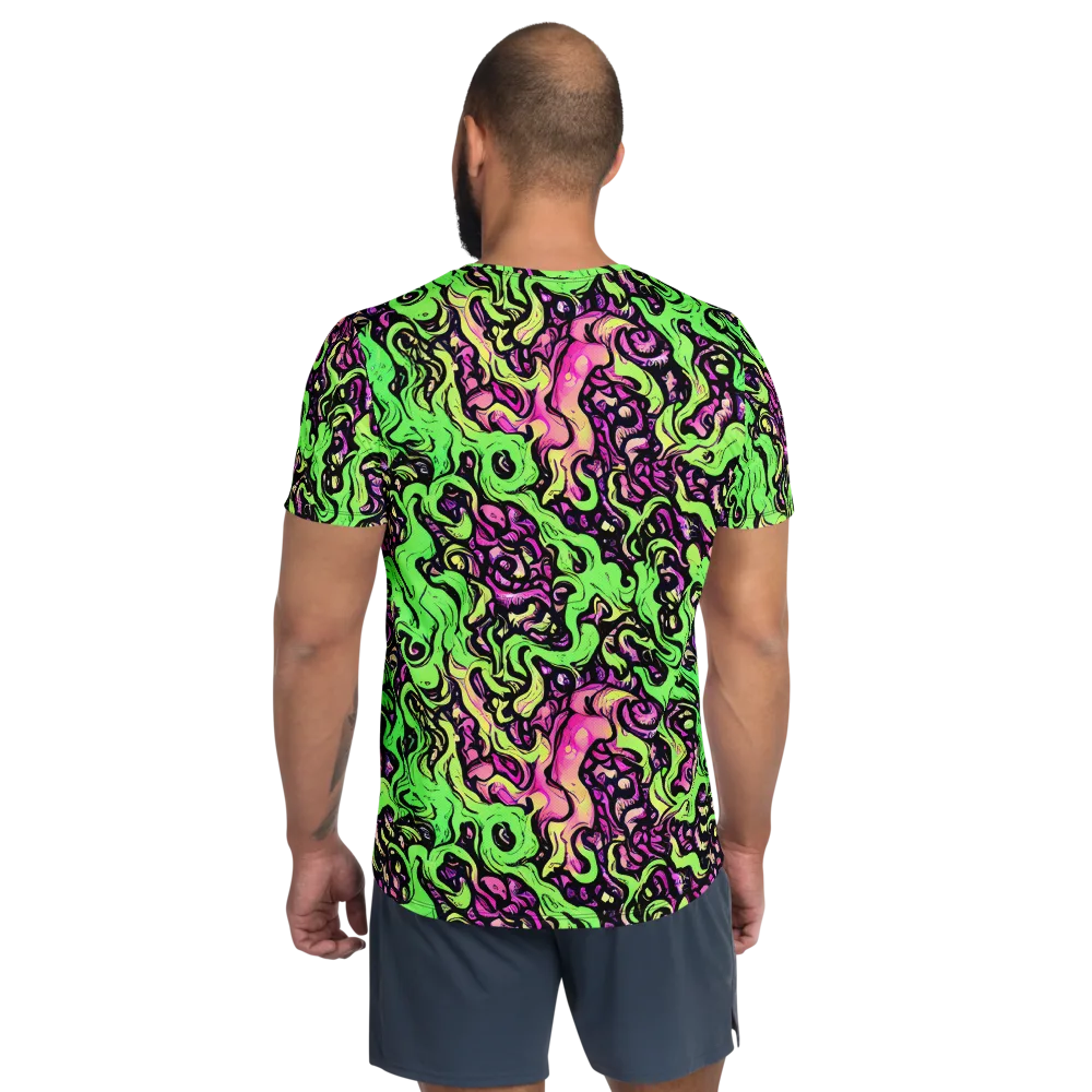 Acid Tangle on Men's Athletic T-Shirt — Back