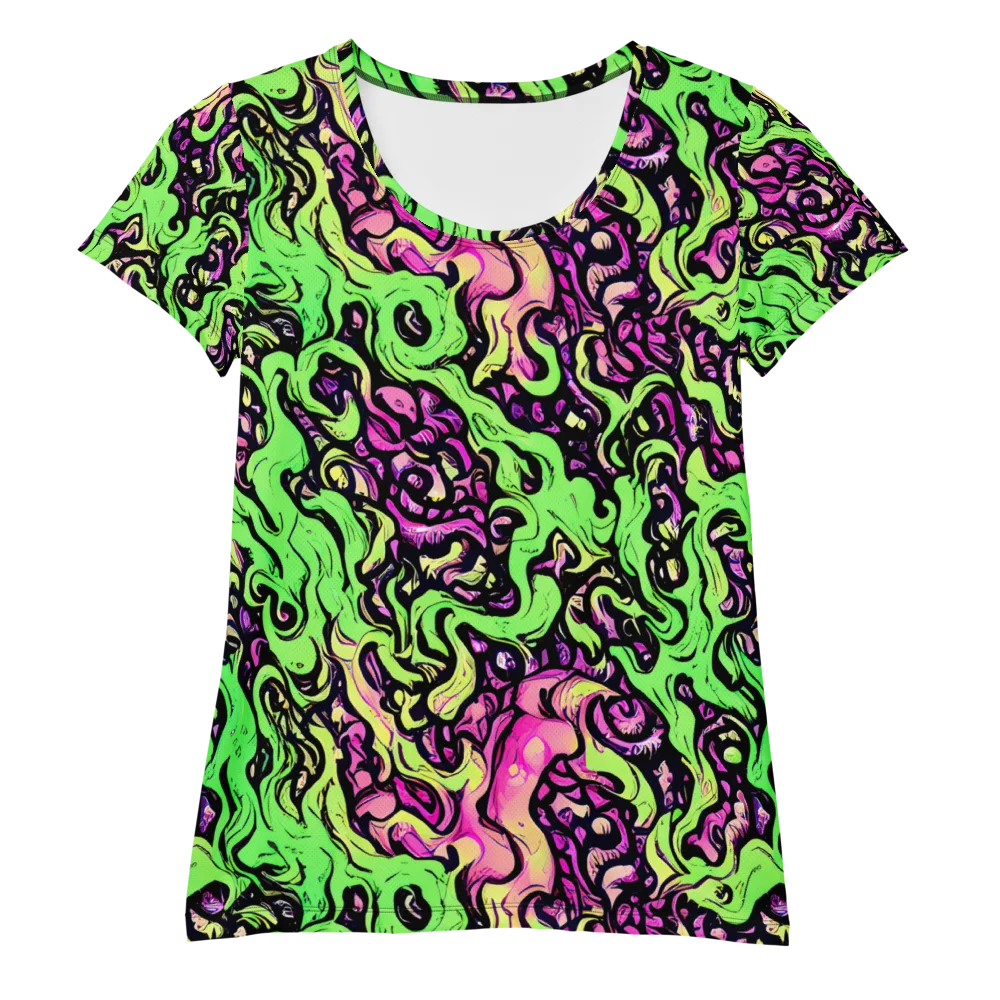 Acid Tangle on Women's Athletic T-Shirt — Front