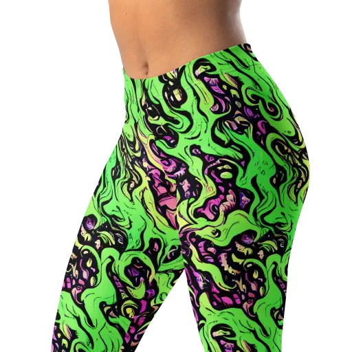 Acid Tangle on a Leggings
