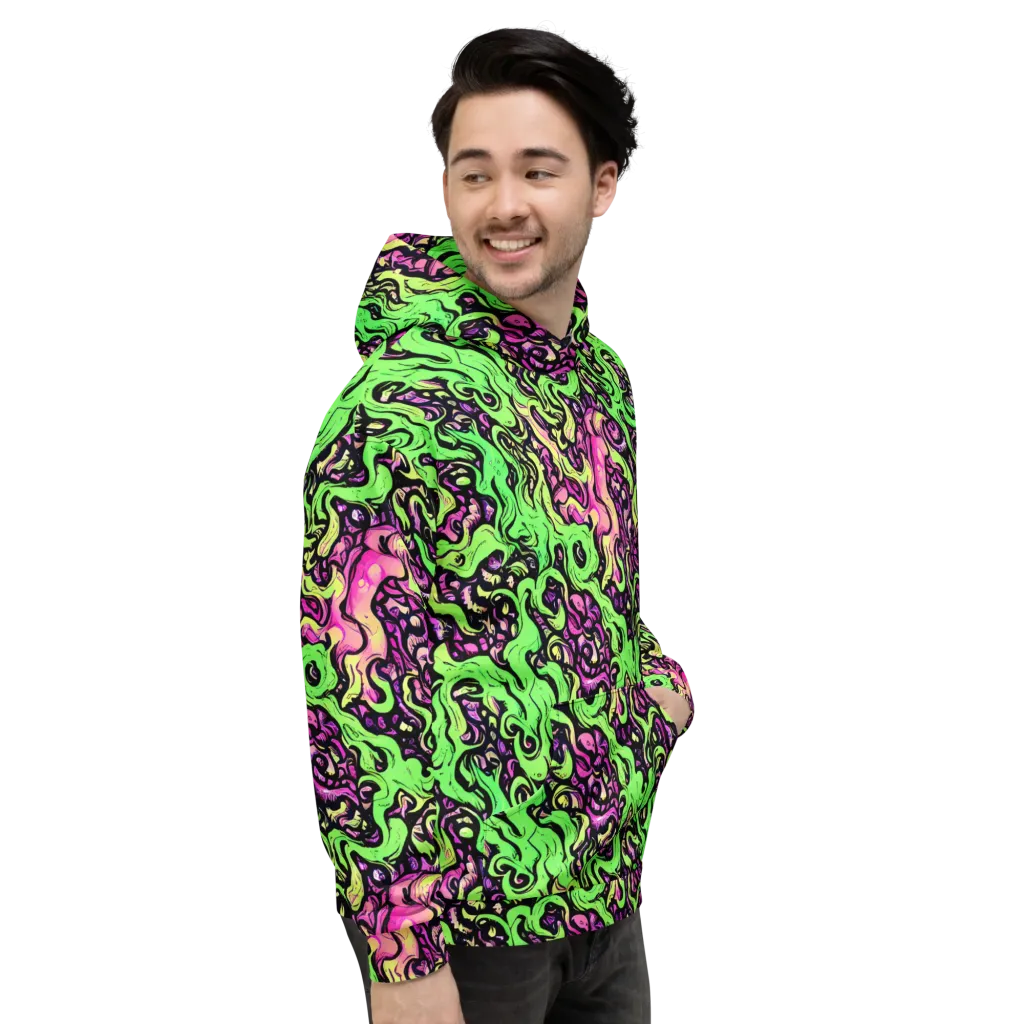 Acid Tangle on Hoodie — Right