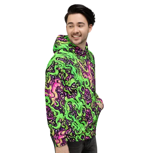 Acid Tangle on a Hoodie