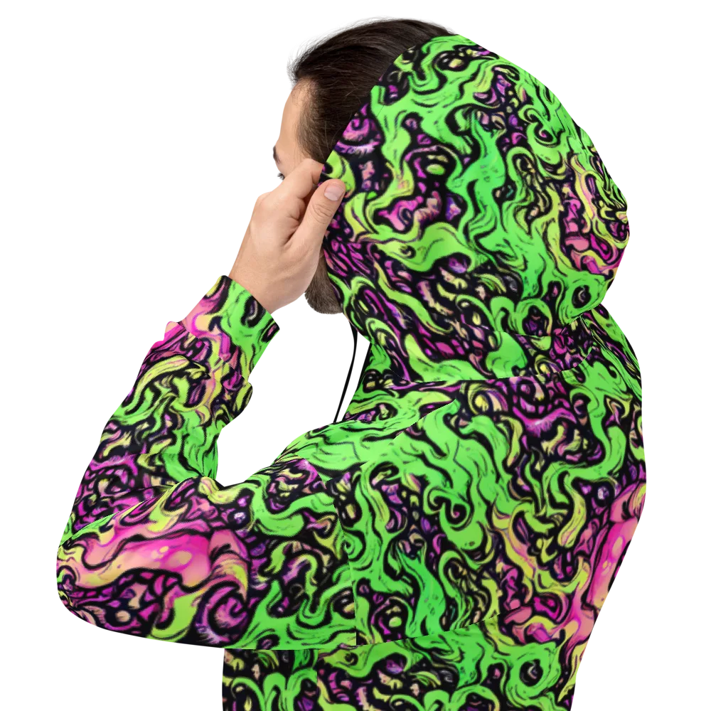 Acid Tangle on Hoodie — Back