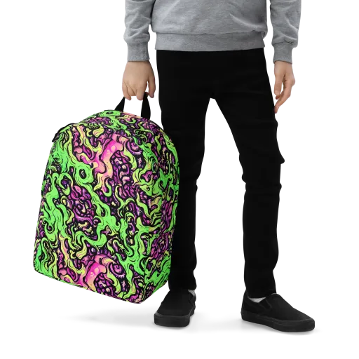 Acid Tangle on a Minimalist Backpack