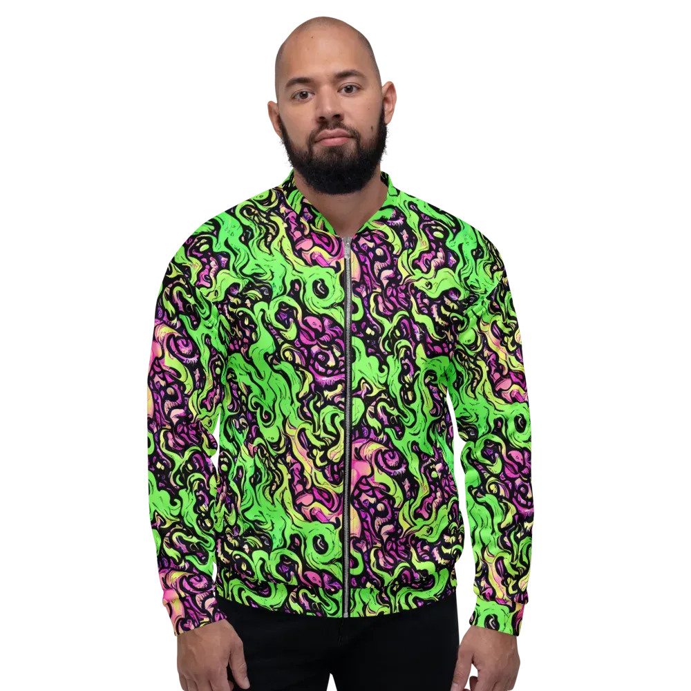 Acid Tangle on Bomber Jacket — Front