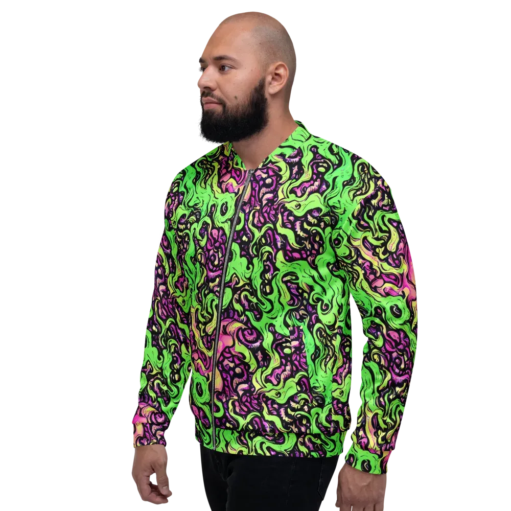 Acid Tangle on Bomber Jacket — Left