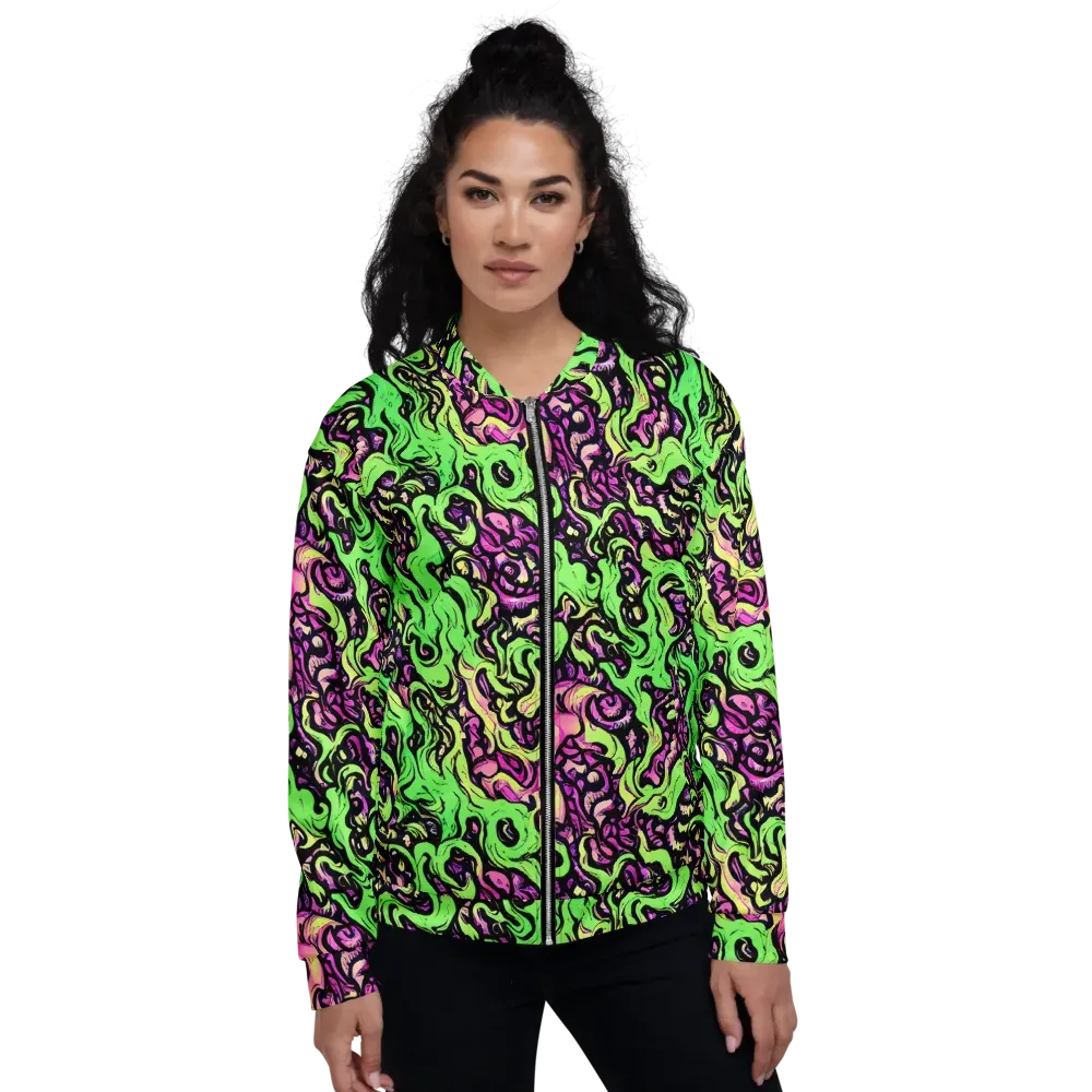 Acid Tangle on Bomber Jacket — Front