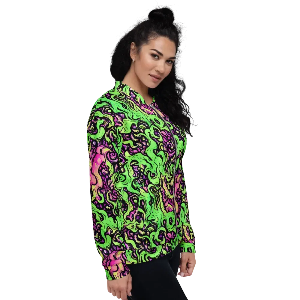 Acid Tangle on Bomber Jacket — Right