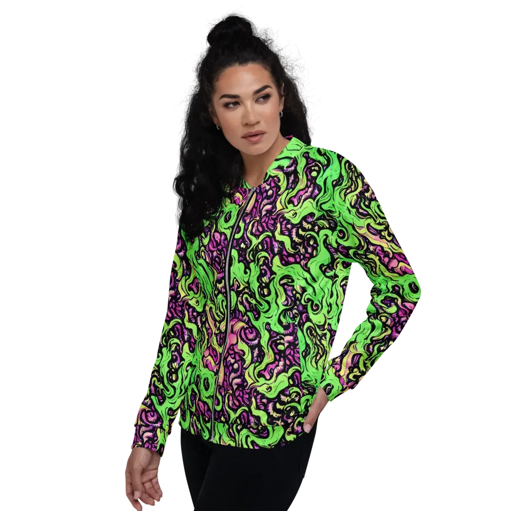 Acid Tangle on Bomber Jacket — Left