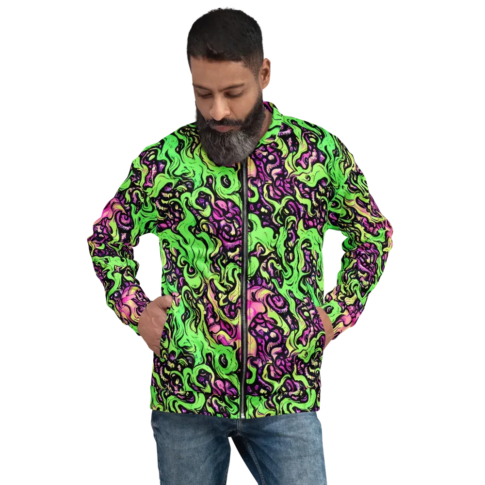 Acid Tangle on Bomber Jacket — Front