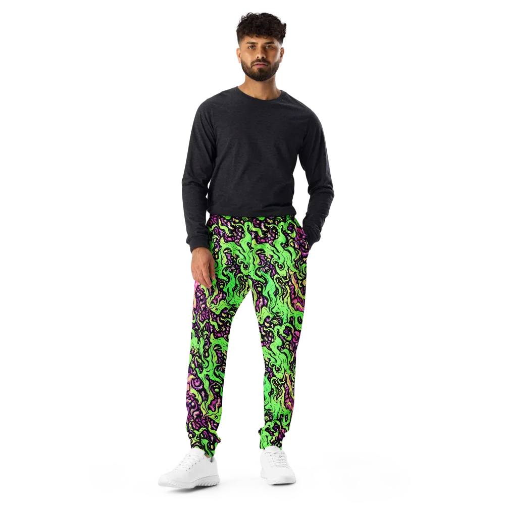 Acid Tangle on Men's Joggers — Front