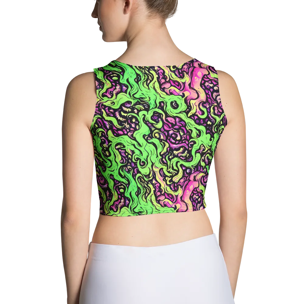 Acid Tangle on Crop Top — Back