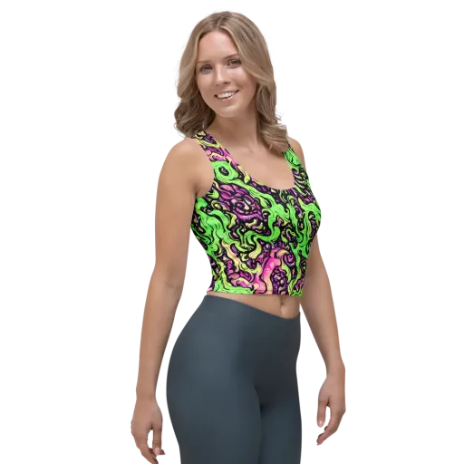 Acid Tangle on a Crop Top