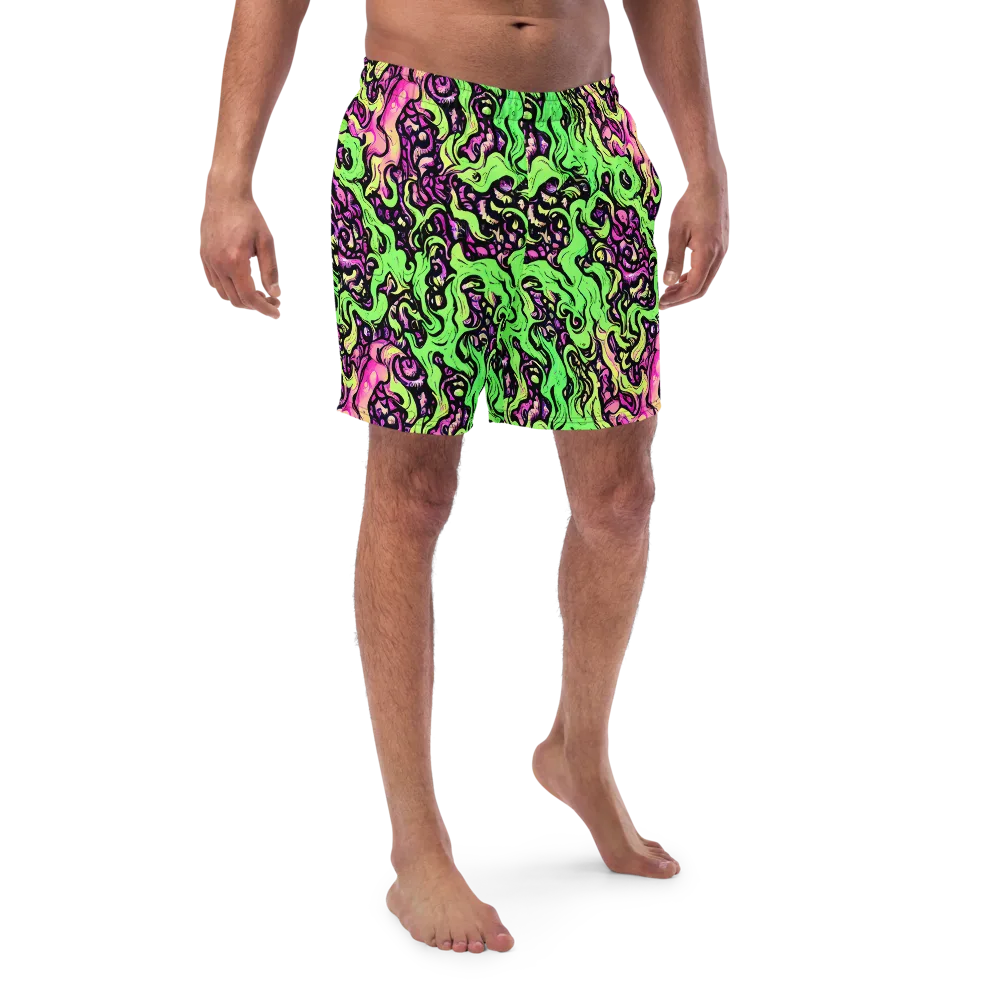 Acid Tangle on Swim Trunks — Front