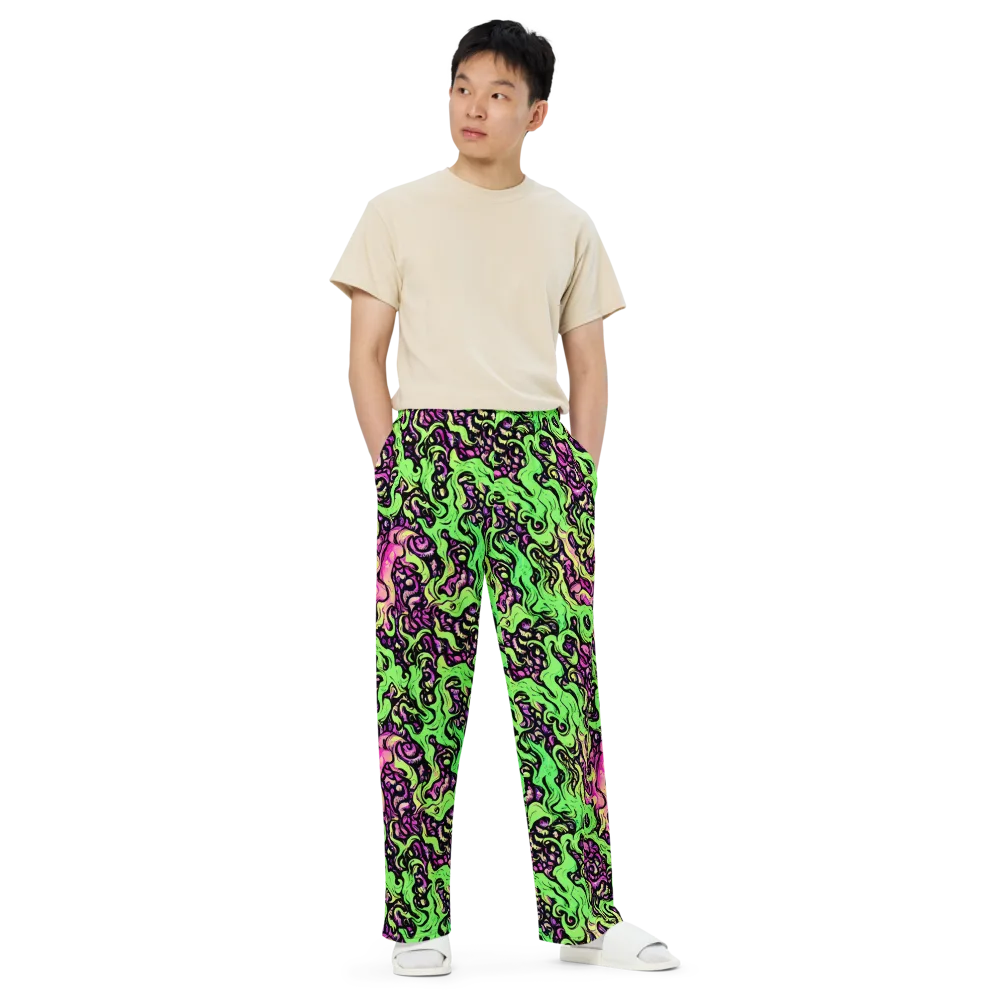 Acid Tangle on Wide-Leg Pants — Front