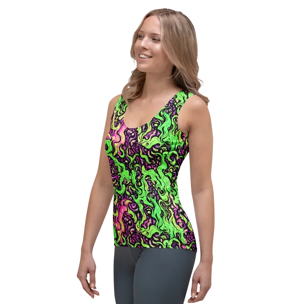 Acid Tangle on Women's Tank Top — Left Front