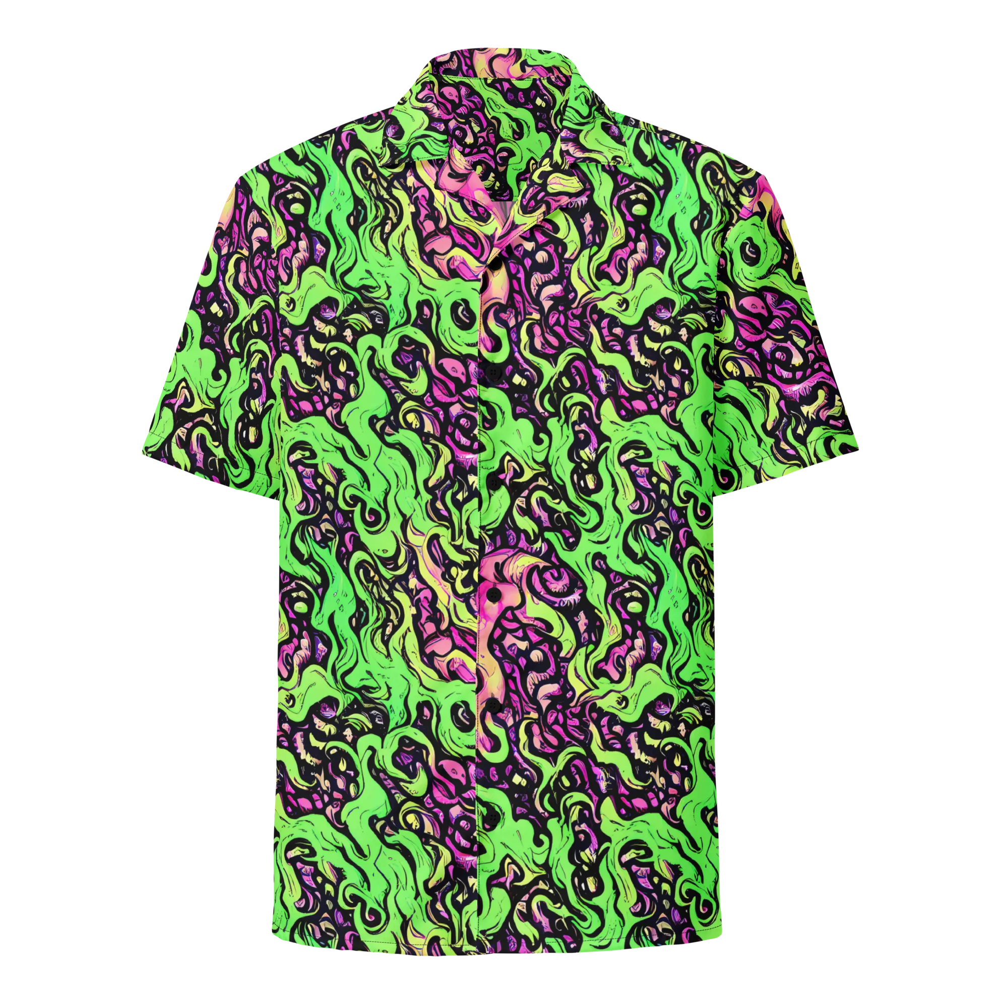 Acid Tangle on Button Shirt — Front