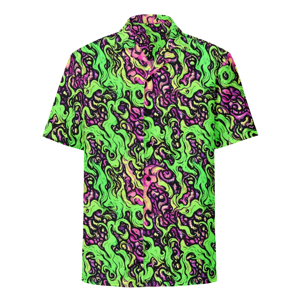 Acid Tangle on Button Shirt — Front