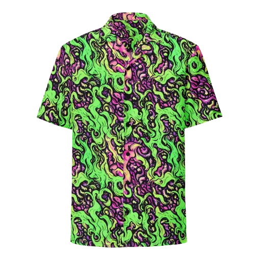 Acid Tangle on a Button Shirt