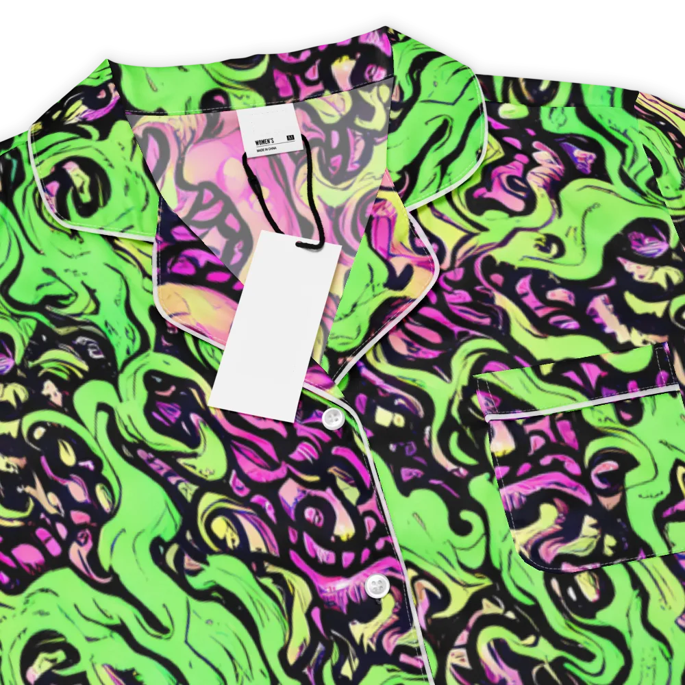Acid Tangle on Women's Short Sleeve Pajama Top — Product details