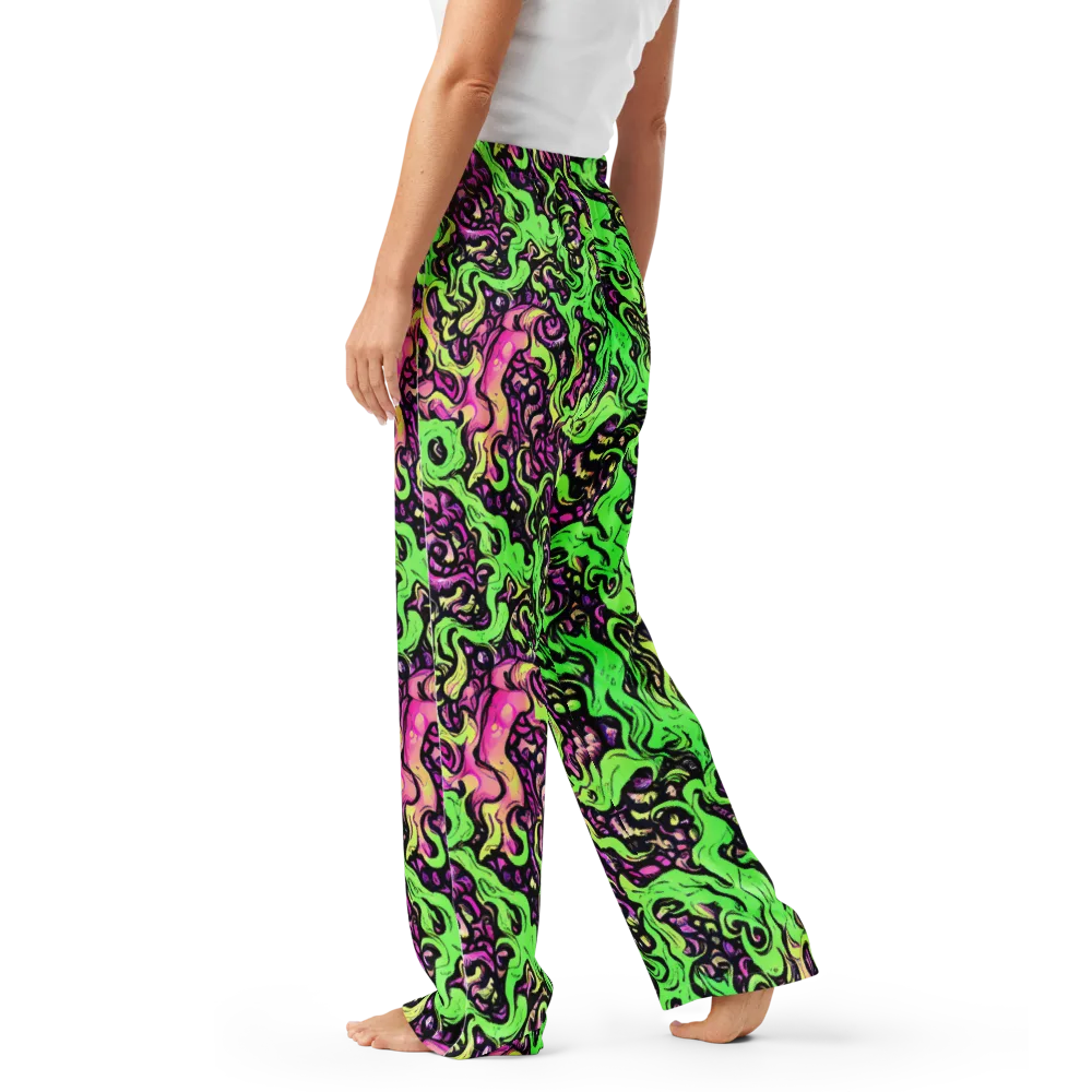 Acid Tangle on Women's Pajama Pants — Left