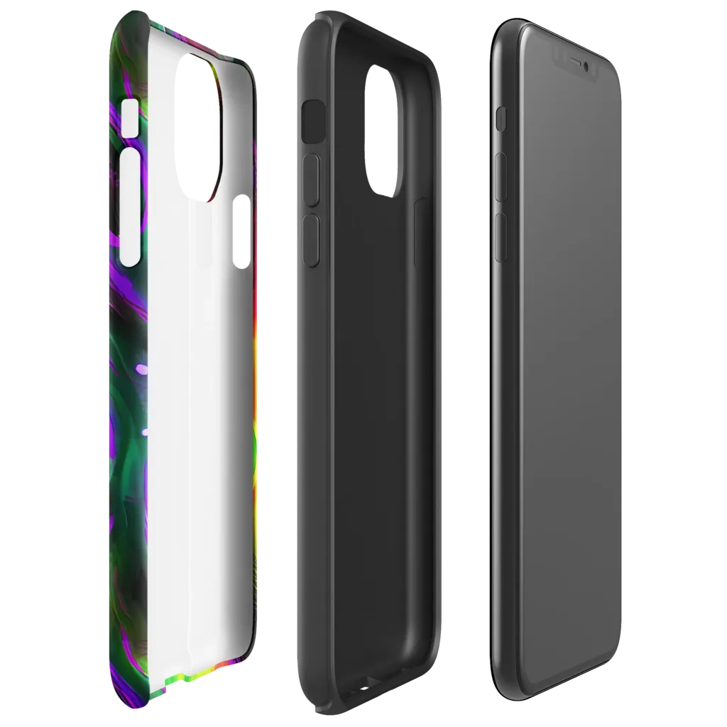 Ultraviolet Lava on Tough Case for iPhone® — Right